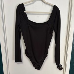 Boohoo Black Long Sleeve Bodysuit
